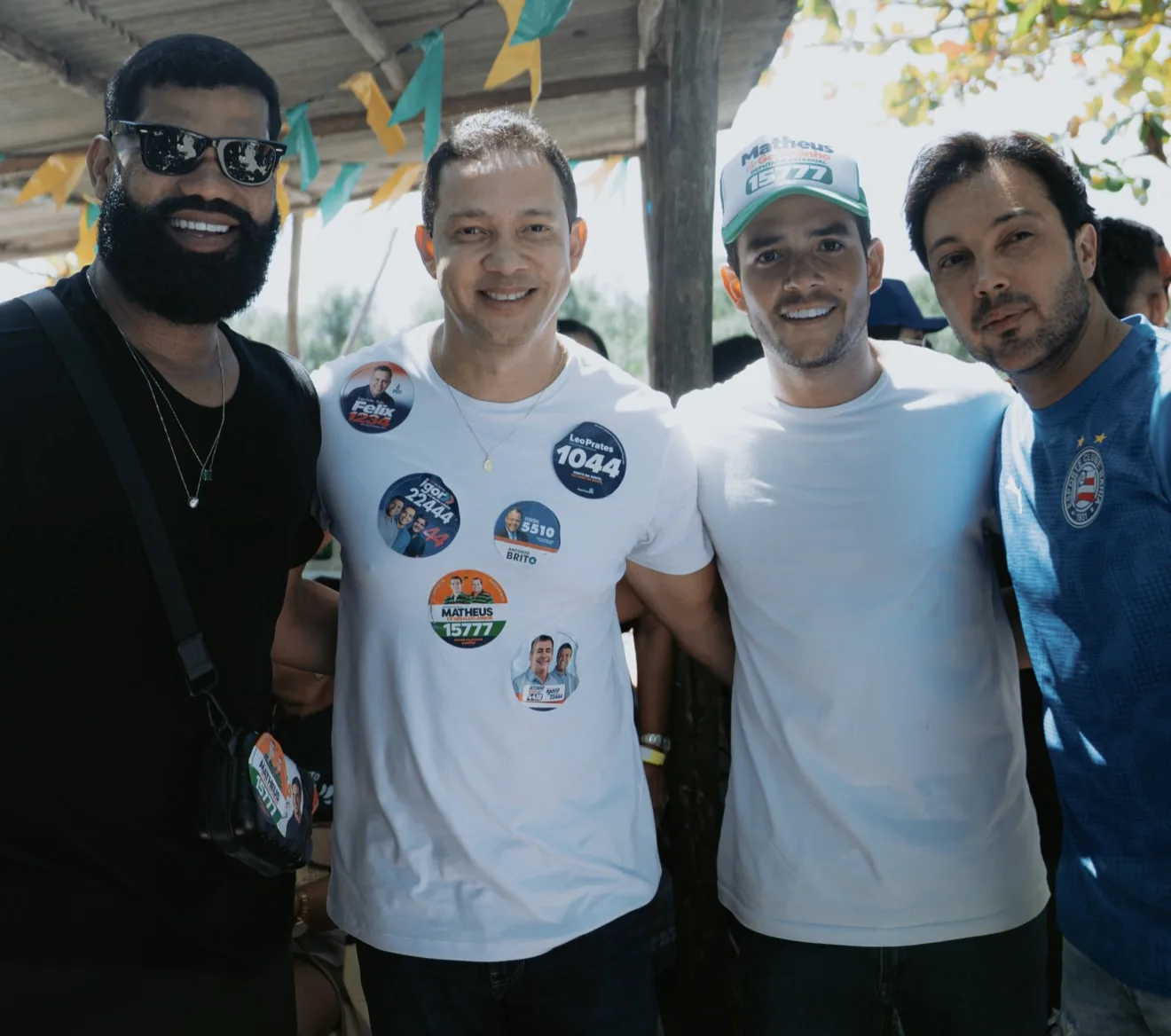 Matheus de Geraldinho participa de caminhada em Baiacu, em Vera Cruz