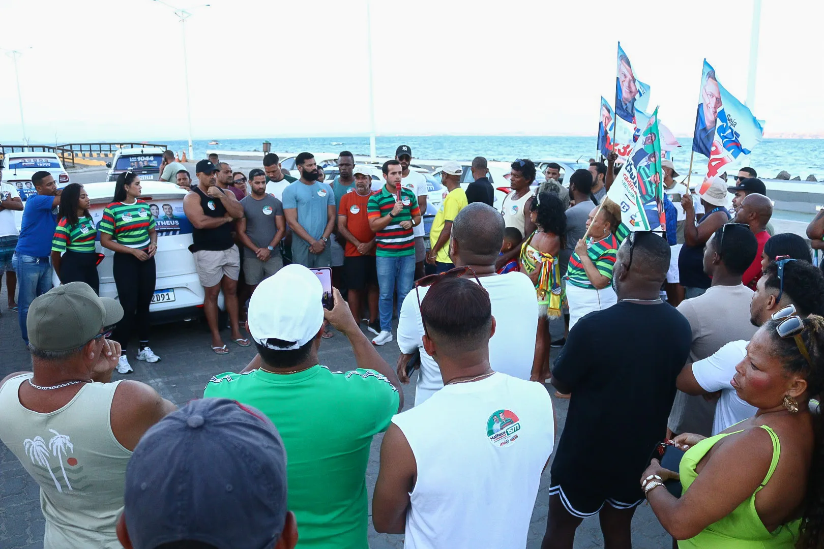 Matheus de Geraldinho participa de caminhada em Vera Cruz