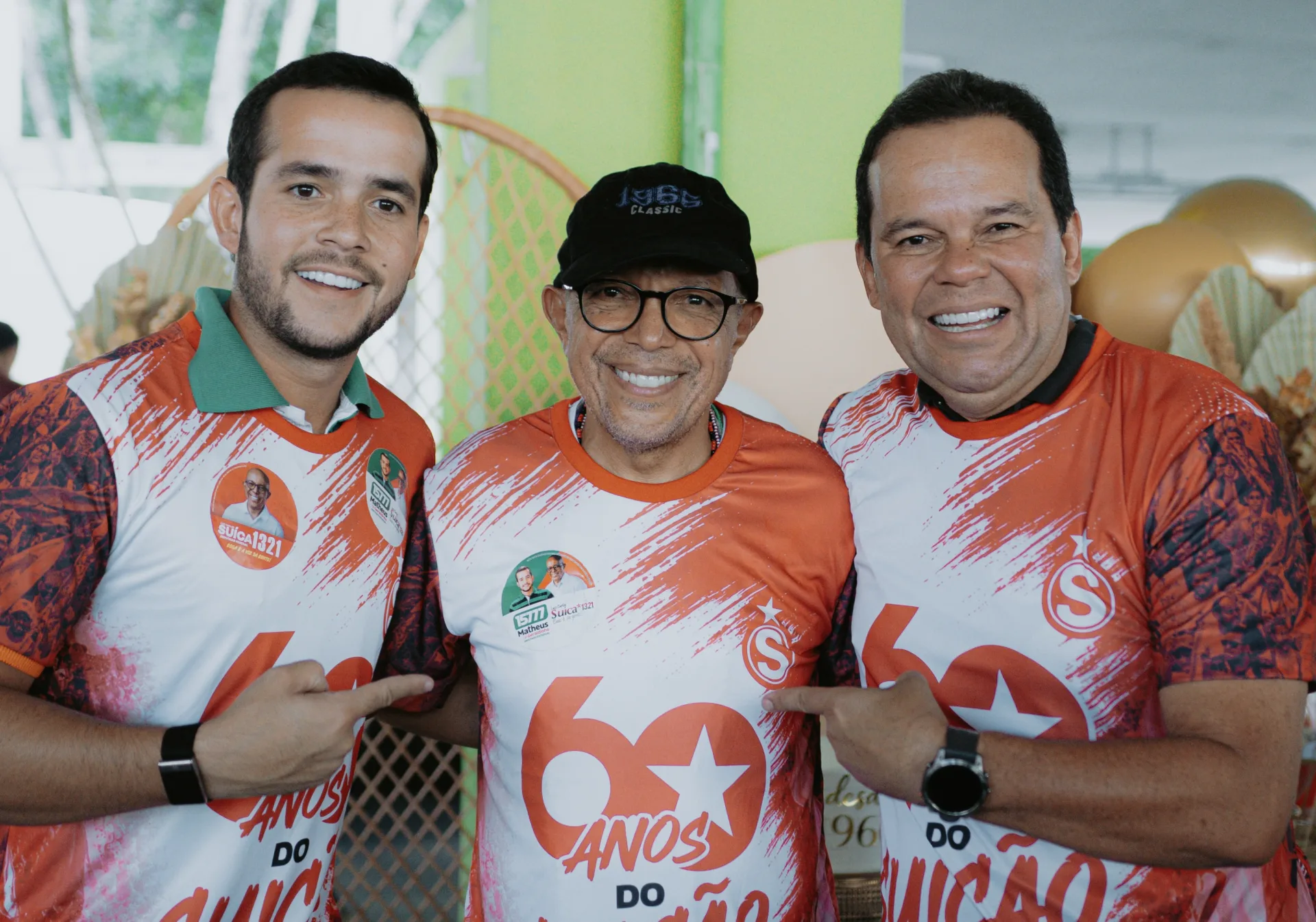 Matheus de Geraldinho prestigia aniversário de Suíca ao lado do vice-governador Geraldo Júnior